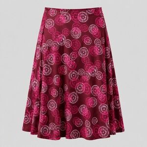 Vintage I.E. Relaxed Cotton A-Line Mini Skirt Size 6 Pink Brown Y2K Boho Retro